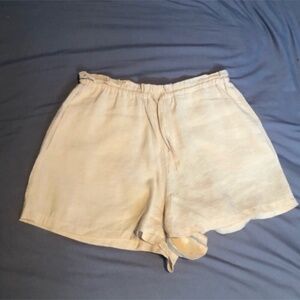 Zara Beige Lightweight Shorts
